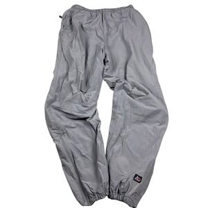 Vintage Outersport Nylon Track Pants Grey Windbreaker Joggers Mens Large L 90s